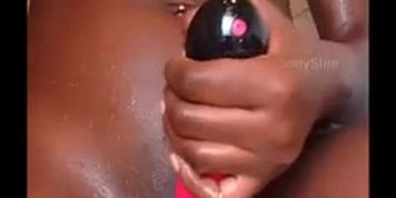 originalebonyslim shower masturbation