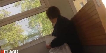 Dickflash for Mature on Train