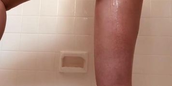 Shower masturbation pussy play