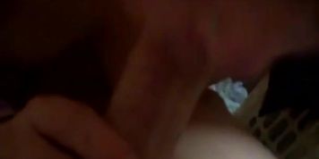 Girlfriend deep throats boyfriends cock