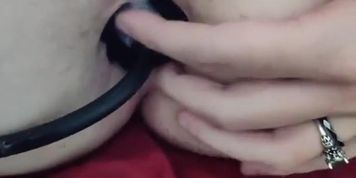 Leaking a creampie from my pussy