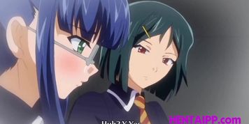 Two Sexy Hentai Students Fuck At School With Teacher