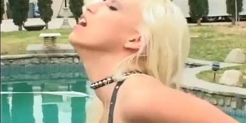 Busty Nikki facesitting and smothering in sexy fishnet lingerie (Nikki Hunter)