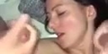 Cum in the face of my wife