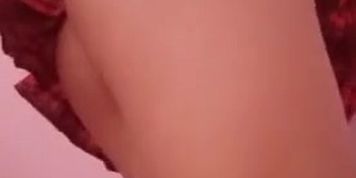 sexy asian teen schoolgirl spanking her ass and teasing