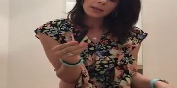 Dressing room bullet vibrator fun 