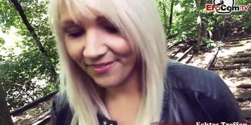 Outdoor Sex Meeting In The Forest With Chubby Blonde (Tatjana Young)