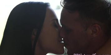 Cockriding euro babe loves her new boyfriend