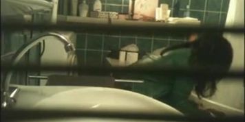 Hidden cam behind the bathroom window