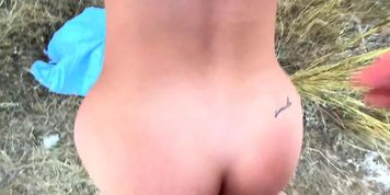 Got naked while Hiking and seduce stranger to screw - babiqueen