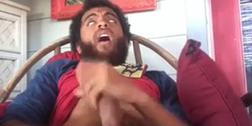 Hairy Bushed Public Jerk Off Session In Tiki Room At Savage Ranch Rock Mercury Unloads Thick Dick