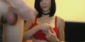 TEEN sucks dick webcam