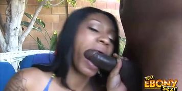 JUST EBONY SEX - Hot Ebony Samoa BJs And Sex Outside