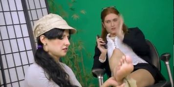 Home Spa 1 - FF/F, M/F, Fiendish Girls Tickle Another!