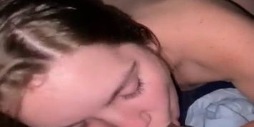 Sloppywork white girl sucks BBC