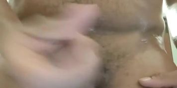Amateur first solo oiled up wet jerk off!!! 