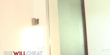 She Will Cheat - Hot Sara Luvv Helps The Cable Guy With His Sex Addiction By Deepthroating His Dick