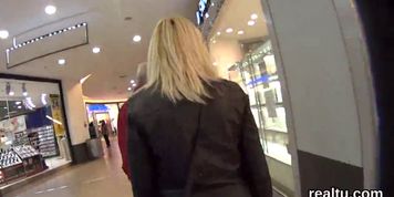 Striking czech chick is seduced in the supermarket and banged in pov