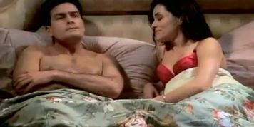 Emmanuelle Vaugier Underwear Scene  in Two And A Half Men