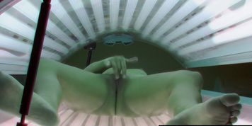 CZECHSOLARIUM - Beautiful Brunette Masturbating in Solarium