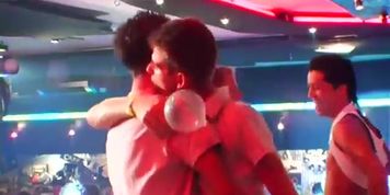 Wet gay orgy full of cum