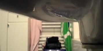 Seductive filly with a big butt jumps out of the shower to dry herself