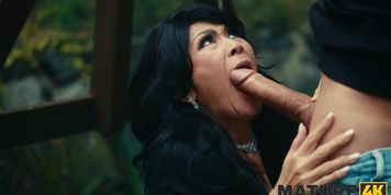 MATURE4K. Naughty neighbor likes brunette mature (Charlie Dean)