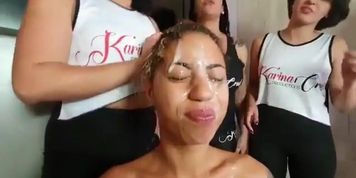Lesbian spit BDSM