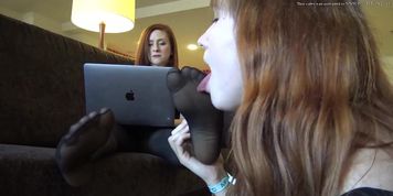 lezdom nylon domination 1