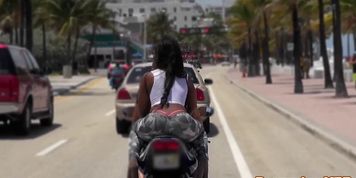 REALITY KINGS - Big black booty babe facialized after riding