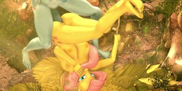 Mlp 3D Fluttershy X Rainbow Dash Outdoor Screw - Sfm Source Filmmaker