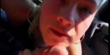 Amateur Blowjon In The Car