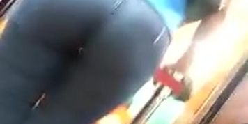 Candid Latina Sexy Big Butt Jeans
