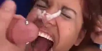 Amateur - MMF Cutie Teen Bukkake Threesome