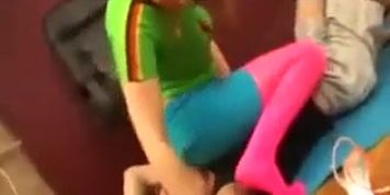 colorful facesit
