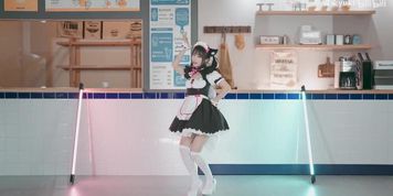 Asian tiktok bilibili video Korean BJ dance (TWO) - ?official music?Like a cat???#bilibilii #??yuki