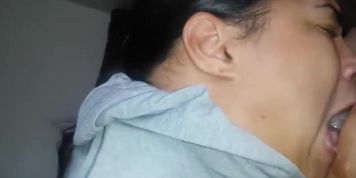 HomeMade Latina BBC Noisiest and Sloppiest BJ