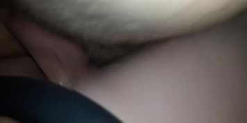 Barely legal nympho Teen Creams as she rides my cock in her parents driveway.