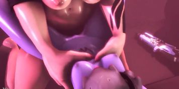 Futa Zarya x widowmaker hentai -Strap On Version