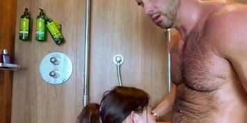 Curvy Japanese MILF Gets Fucked On Balcony And In The Shower