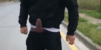 Straight dude with a big dick, public, exhibitionism (Chris Diamond)