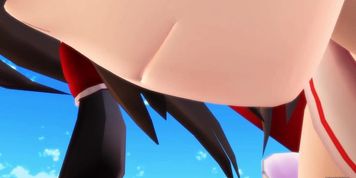 [Giantess MMD] Reimu Vore (by gonzres)
