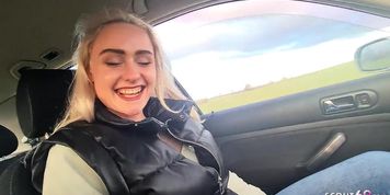German Blonde Hitchhiker Teen Seduce To Fuck In Car By Stranger(1080p).mp4