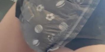 Drynite diaper overflows and pee runs down my leg