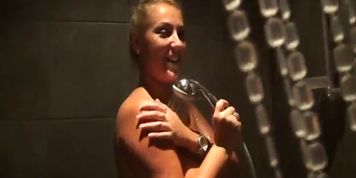 Busty GILF teases with her hot figure