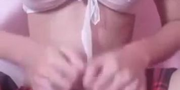 tiny busty asian teen schoolgirl teasing pussy