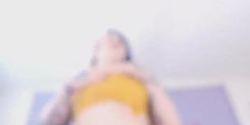 Punk Chick Masturbates Her Pierced Cunt