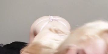 Blonde Slut On My Cock
