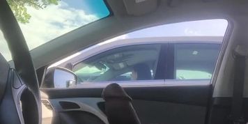 Car dickflash for asian mature