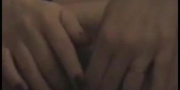 Mature hairy Milf masturbating for hubby